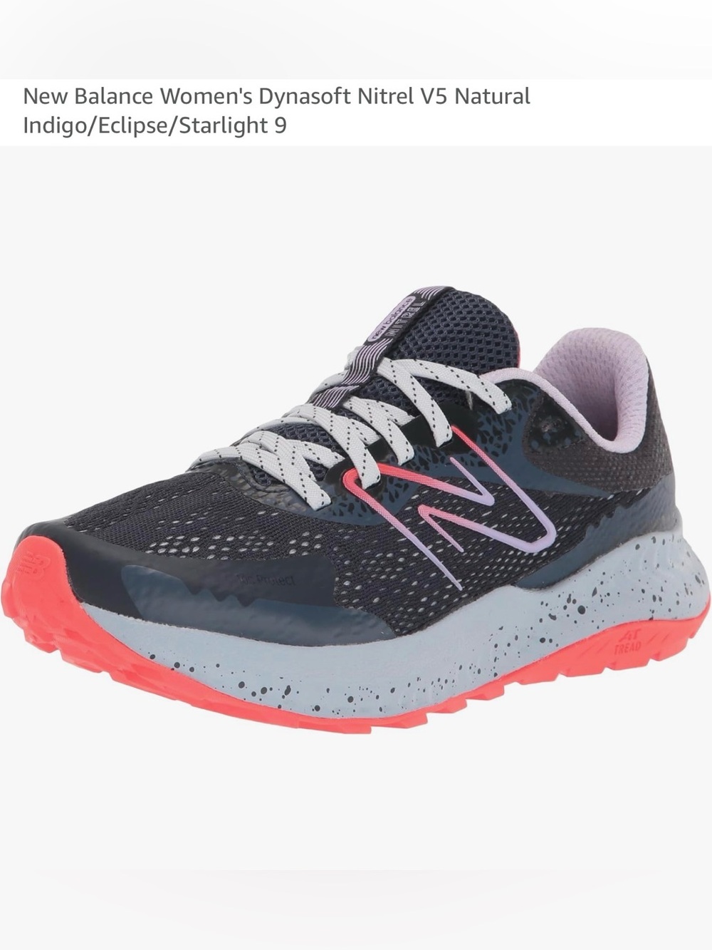 New Balance Women's Dynasoft Nitrel V5 - Navy with Coral and Lavender